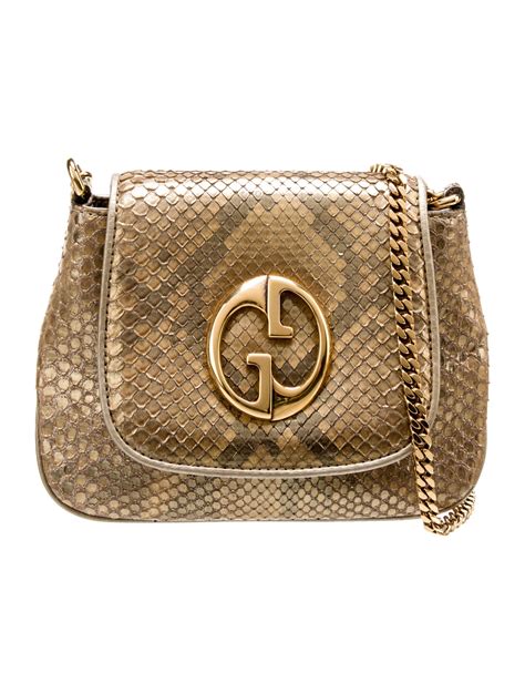 Gucci Small Python 1973 Chain Bag 